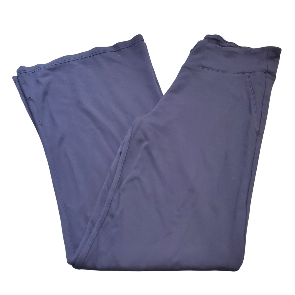 Betabrand‎ Dress Pant Yoga Pants (DPYP) Pull On Bootcut Navy Women's Size Large